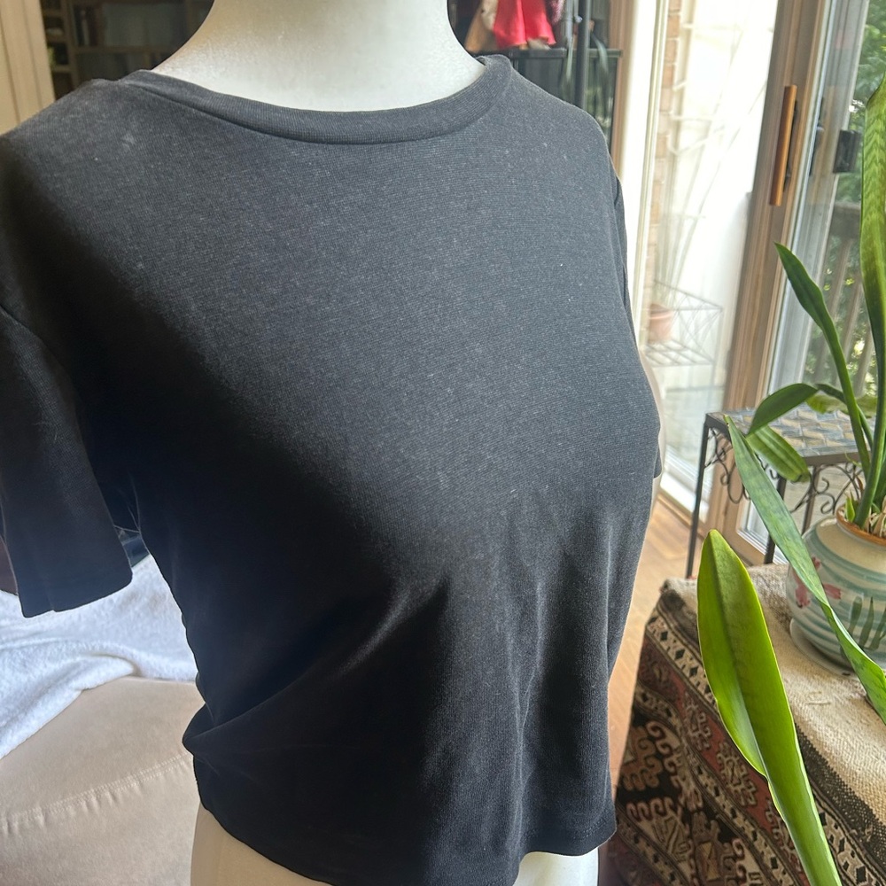 NWT Zara crop top black Tshirt